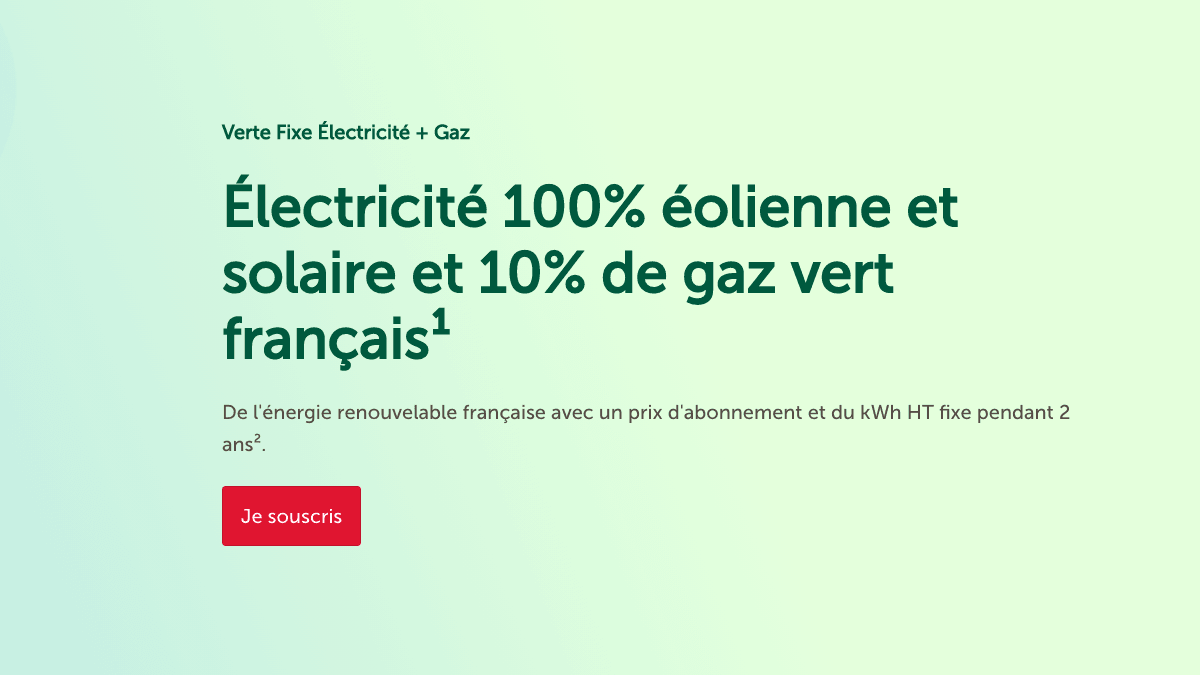 TotalEnergie offre duale verte Offre duale verte TotalEnergies