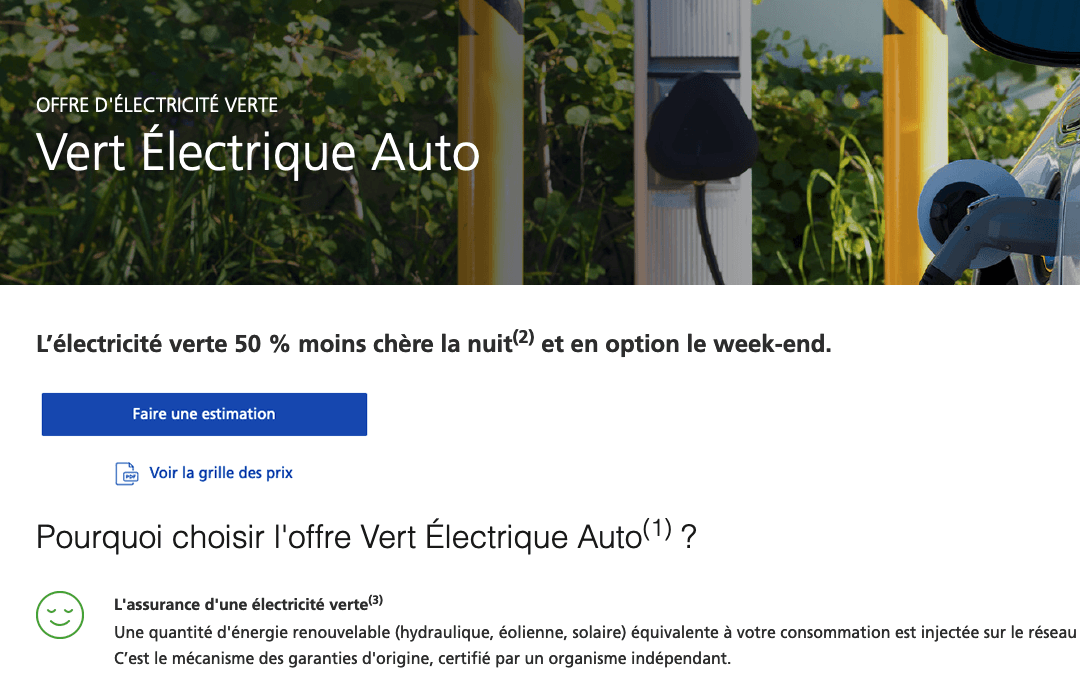 Le contrat pour voiture électrique EDF Le contrat voiture électrique EDF