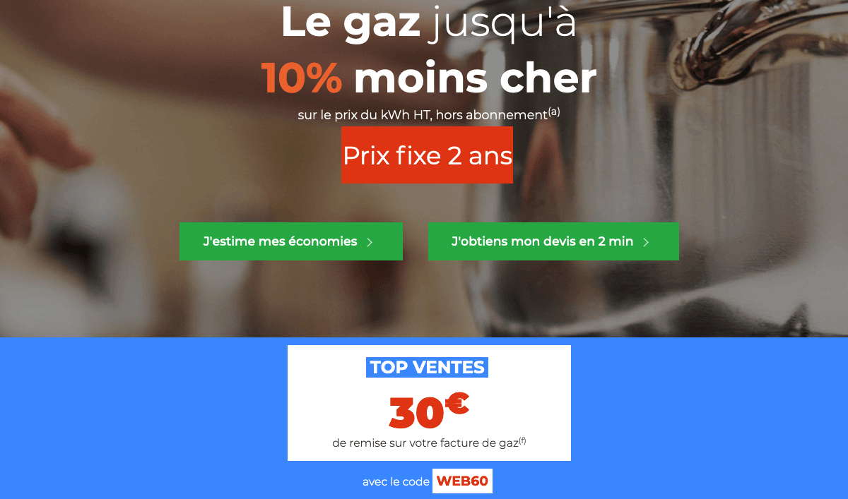 Contrat de gaz Cdiscount Energie Faire des économies sur le gaz avec Cdiscount Energie