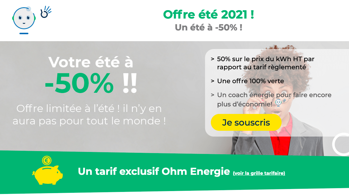 Abonnement d'électricité Ohm spécial été offre étudiant contrat d'électricité Ohm été