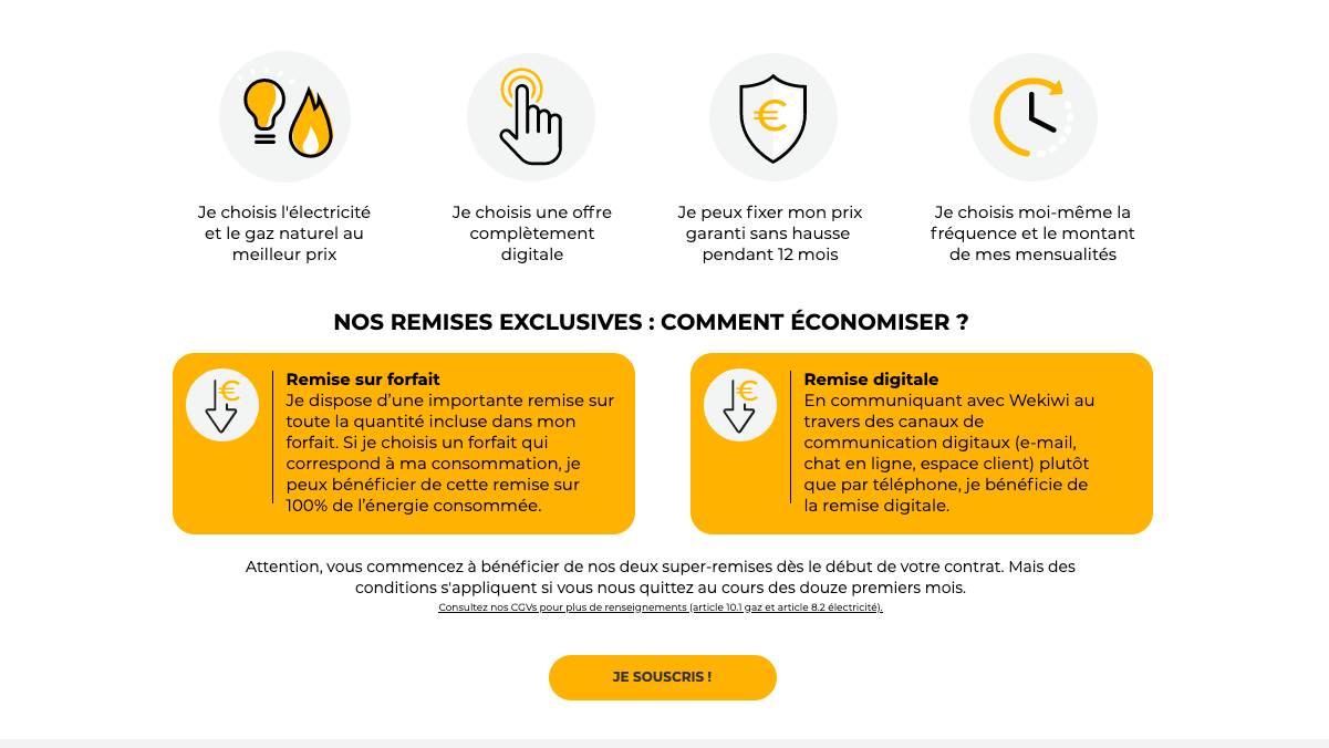 Le contrat d'électricité de Wekiwi Réduire ses factures d'électricité avec Wekiwi