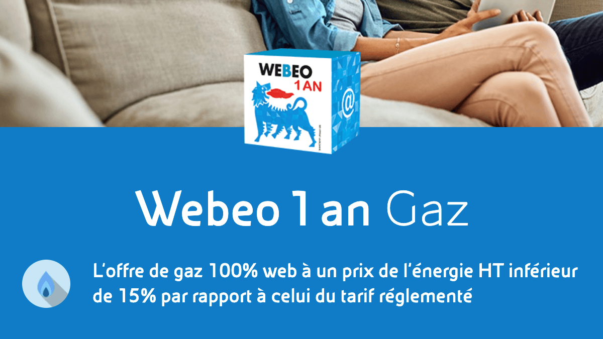 Webeo, un des meilleurs contrats gaz particuliers