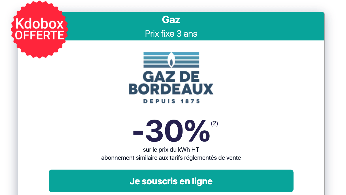 Vente privée gaz de bordeaux Le top des contrats gaz particuliers chez Gaz de Bordeaux