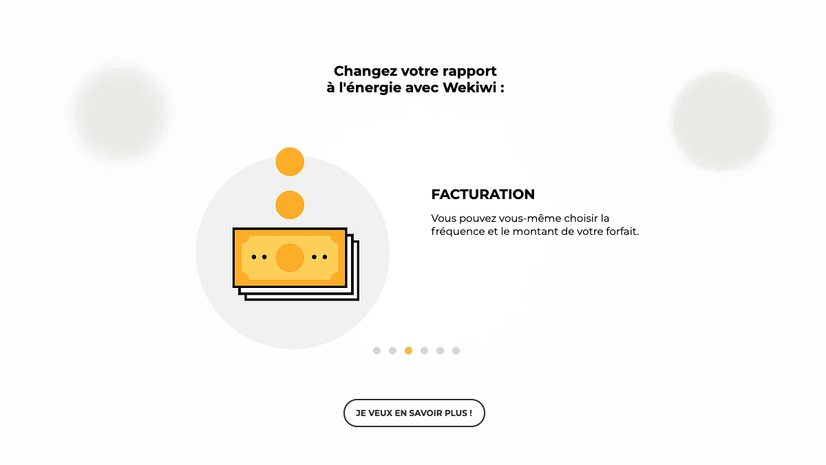 Facturation au choix Wekiwi Contrats gaz particuliers Wekiwi