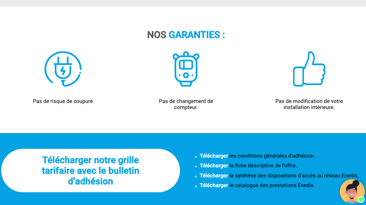 Garanties Energie d'Ici Les garanties du fournisseur alternatif Energie d'Ici