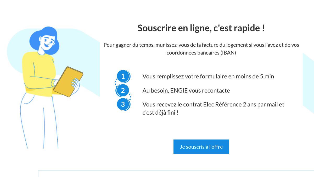 Engie souscription en ligne souscription contrat électrique Engie