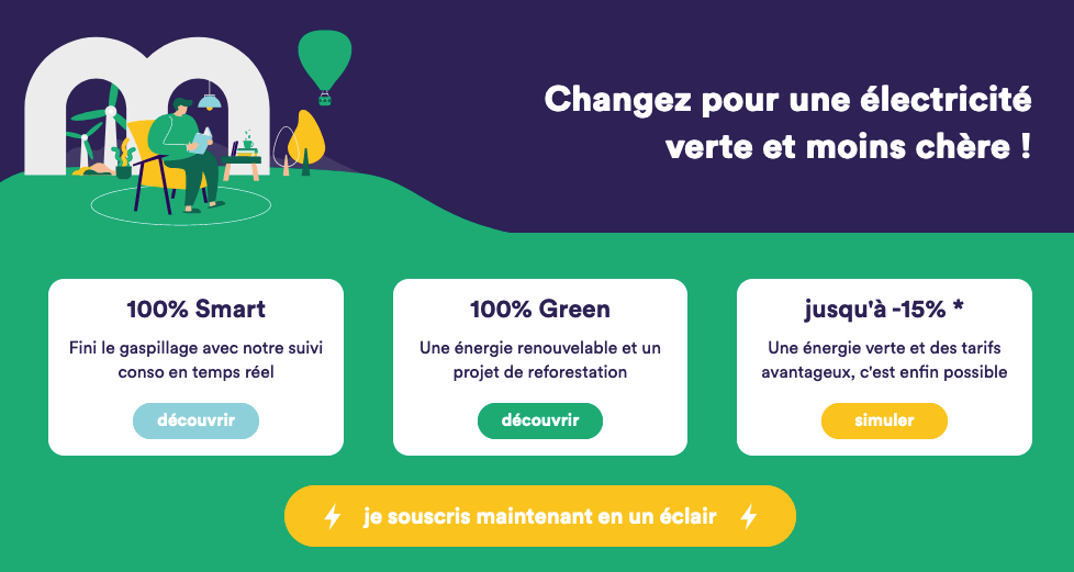Contrat d'électricité Mint énergie Le contrat d'électricité pas cher de Mint énergie