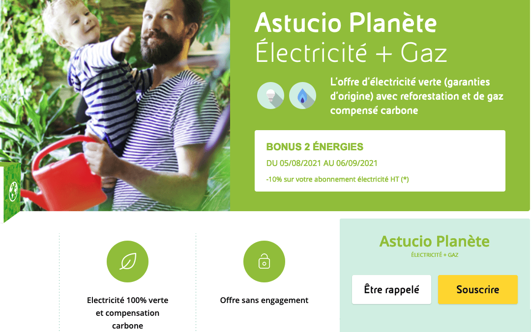 L'offre Astucio Planète 