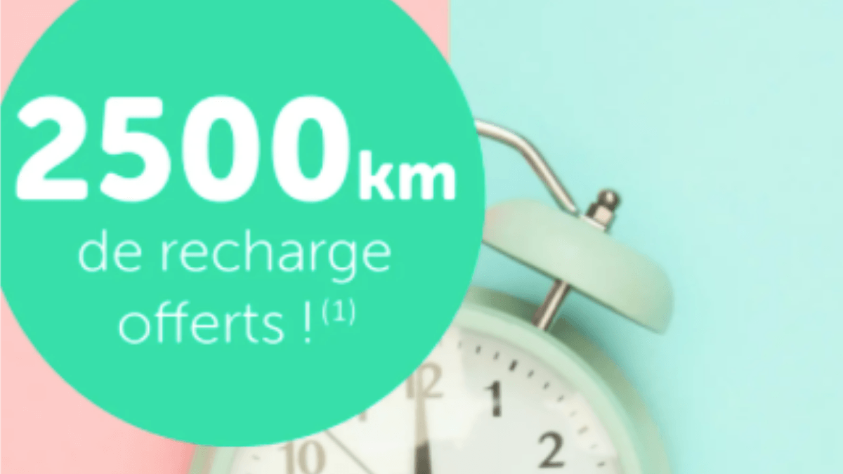 2500 km de recharges offerts pour la souscription au contrat TotalEnergies promo contrat electricite voiture