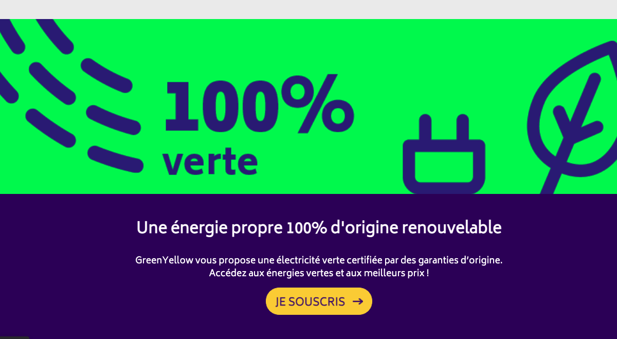 offre électricité connectée GreenYellow L'électricité moins chère GeenYellow