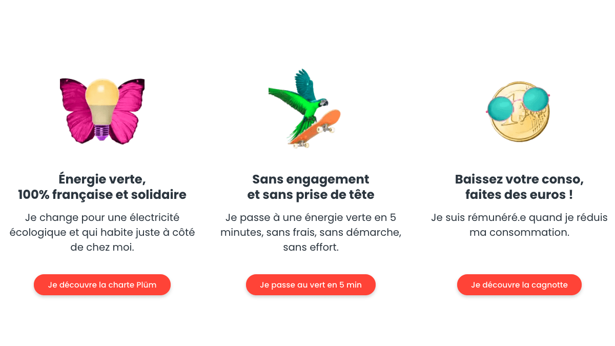 Offre TRV PlumEnergy PlumEnergy propose un contrat d'électricité moins chère