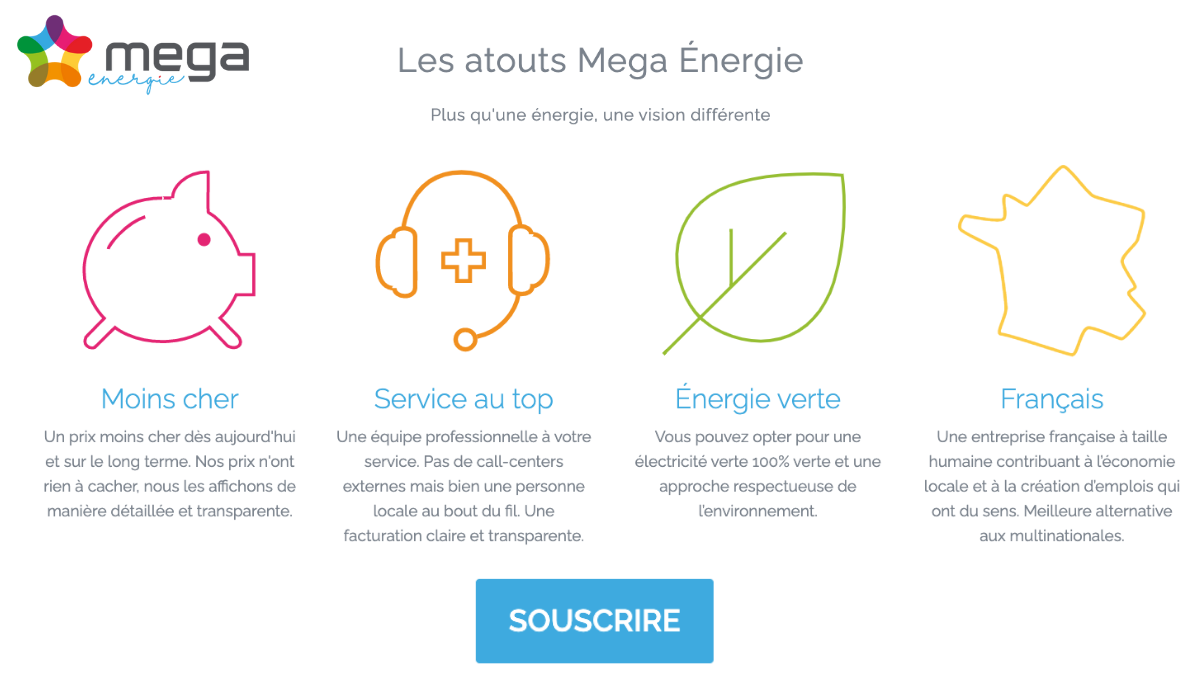 Mega Energie offre un contrat de gaz naturel à bon prix Mega Energie propose une solution peu cher et adaptée