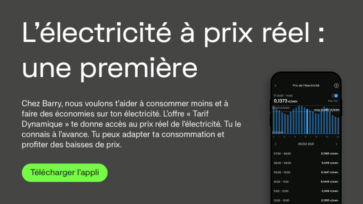 L'offre électricité de Barry Barry et son offre électricité