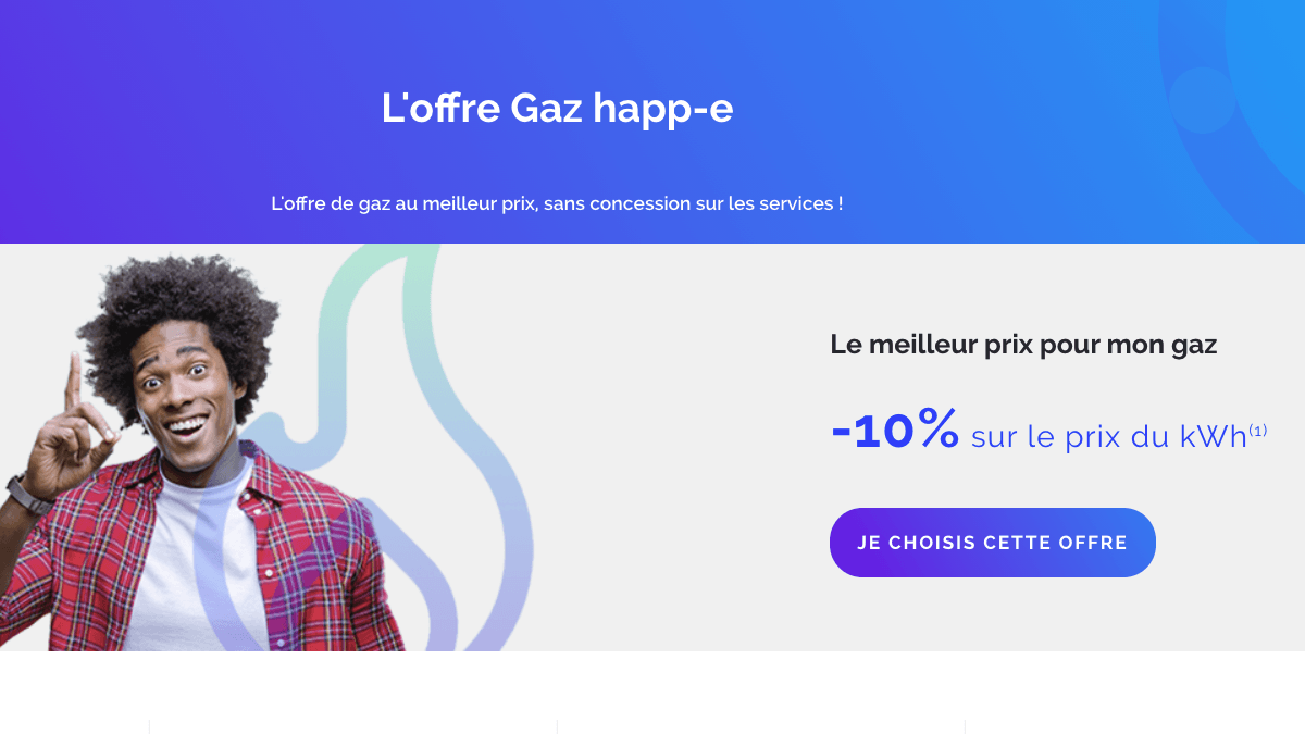contrat gaz happ-e offre gaz à prix réduit happ-e