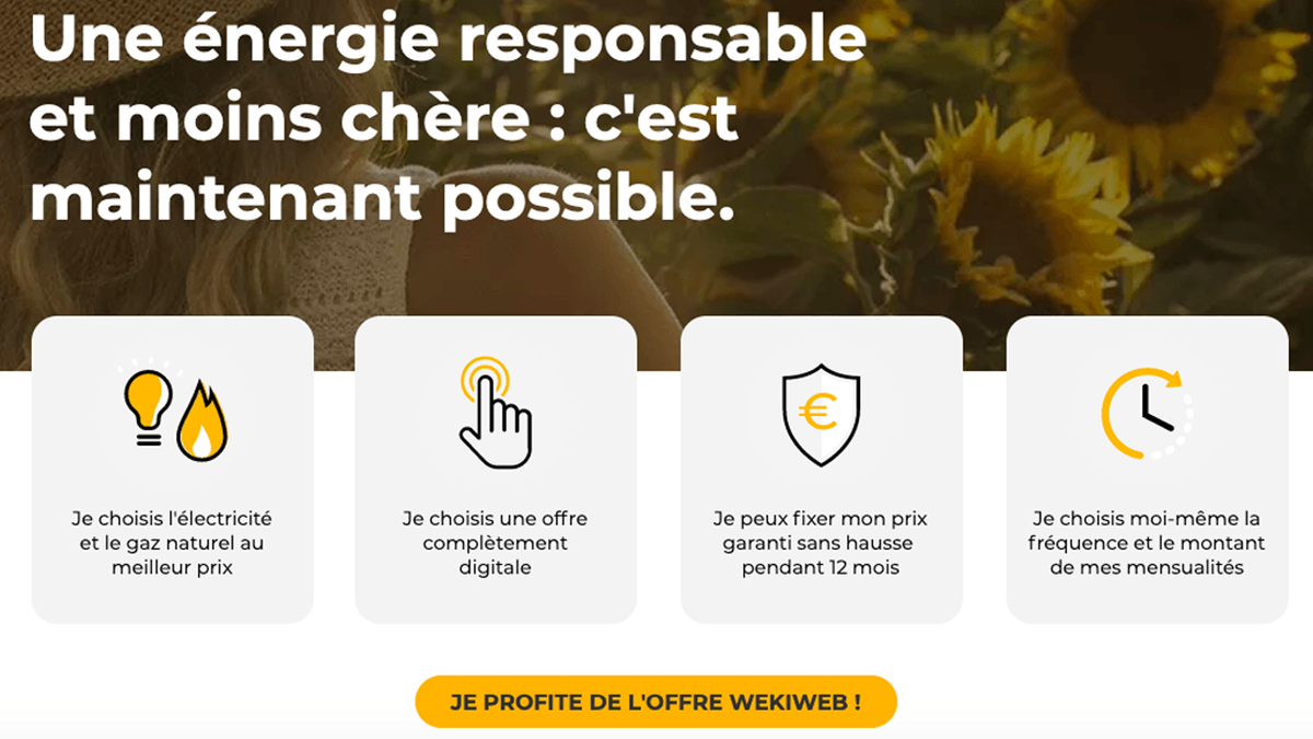 Le forfait de gaz fixe Wekiwi à prix remisé après 12 mois et après souscription en ligne Le forfait de gaz fixe Wekiwi