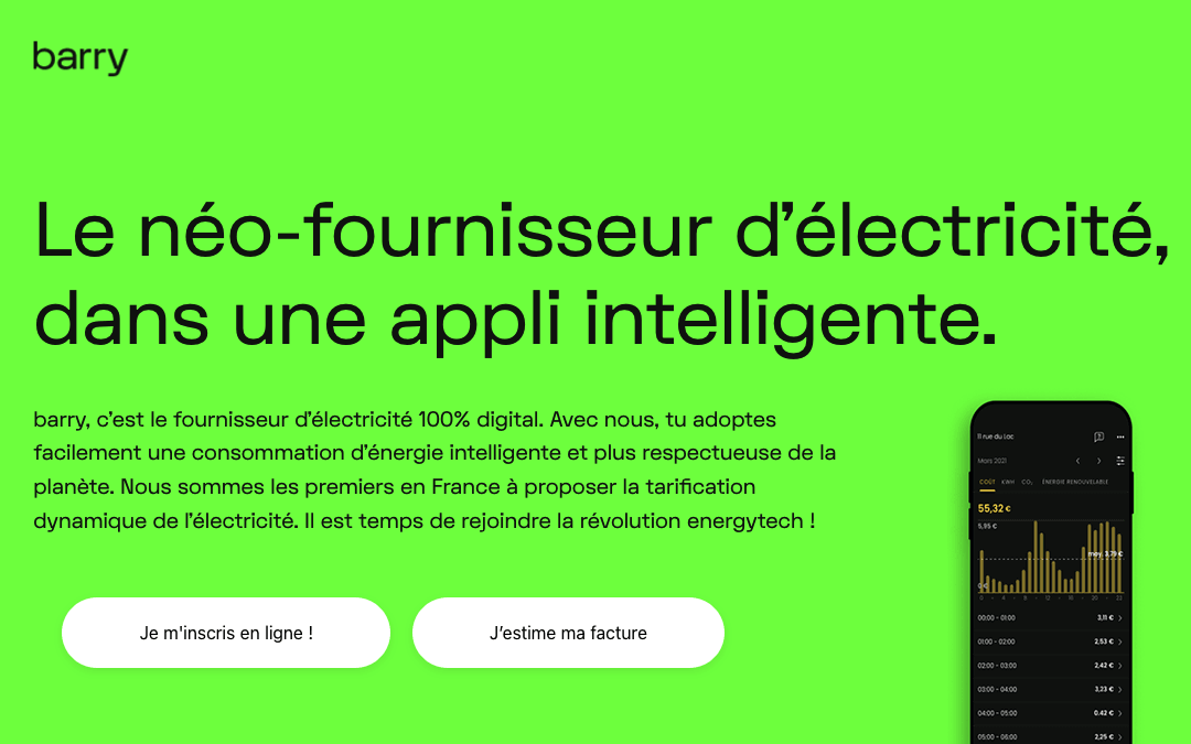 Fournisseur digital : Barry Energy Barry Energy