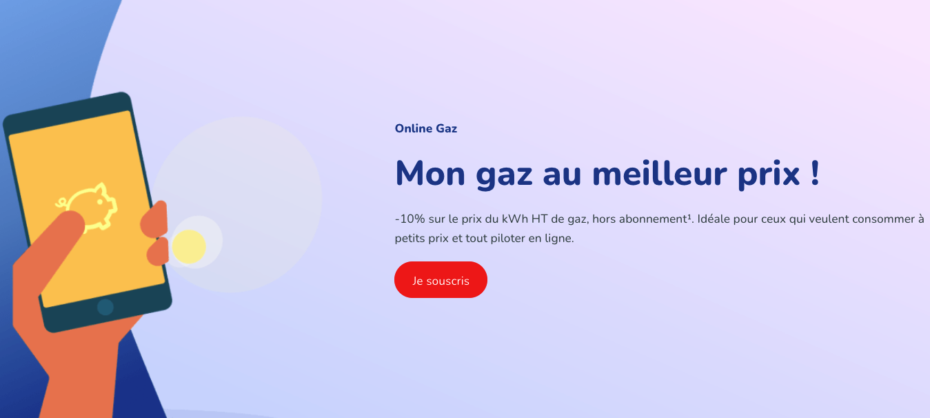 Abonnement de gaz Contrats de gaz pas chers TotalEnergie