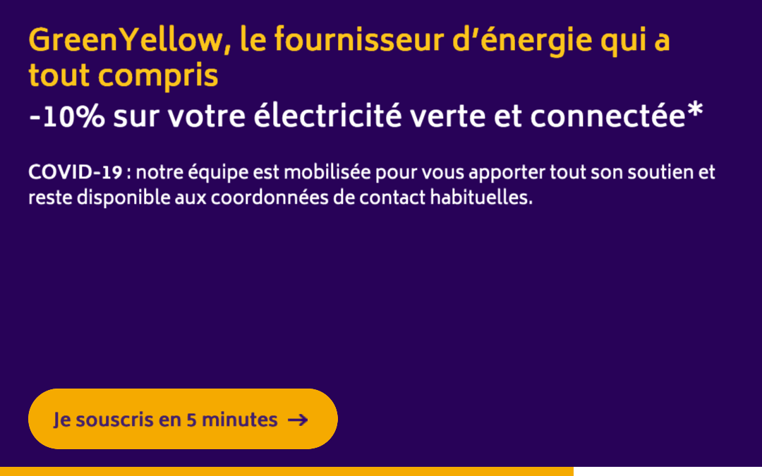 Électricité verte : GreenYellow L'électricité GreenYellow
