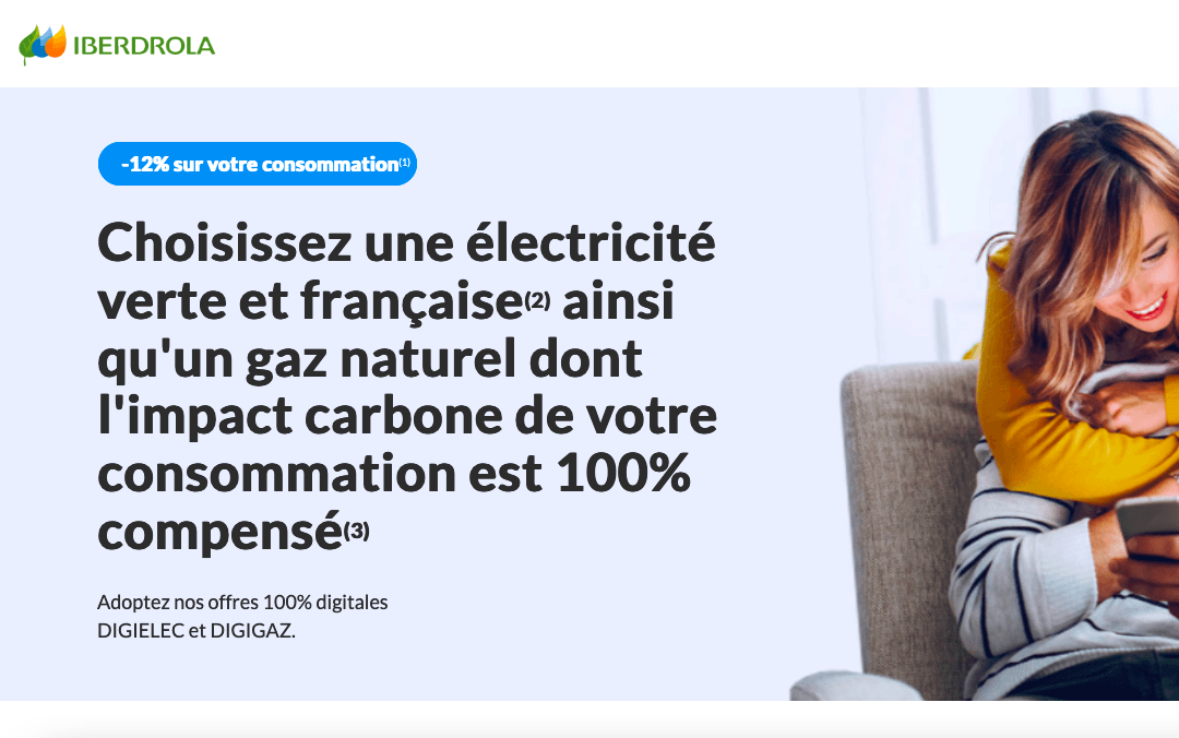 Contrat d'énergie dual : Iberdrola Offre duale Iberdrola