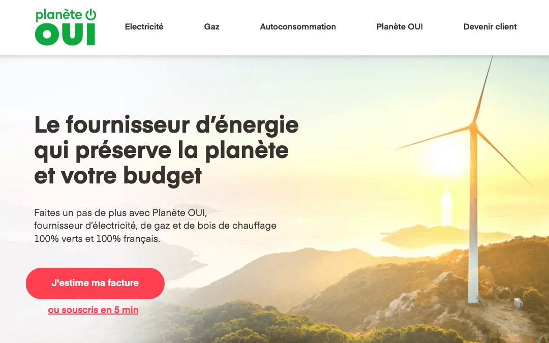 Planète OUI : de l'électricité verte à petit prix Planete OUI
