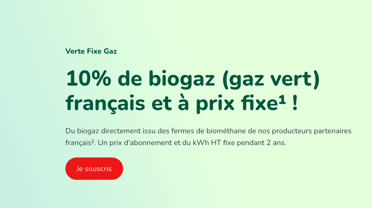 Contrat gaz vert TotalEnergies Le fournisseur de gaz vert TotalEnergies Verte et son contrat