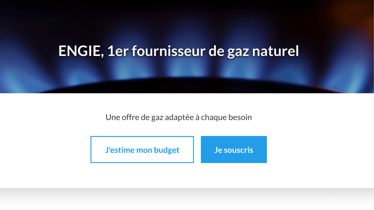 Contrat gaz adapté chez Engie Contrat gaz du leader du marché Engie