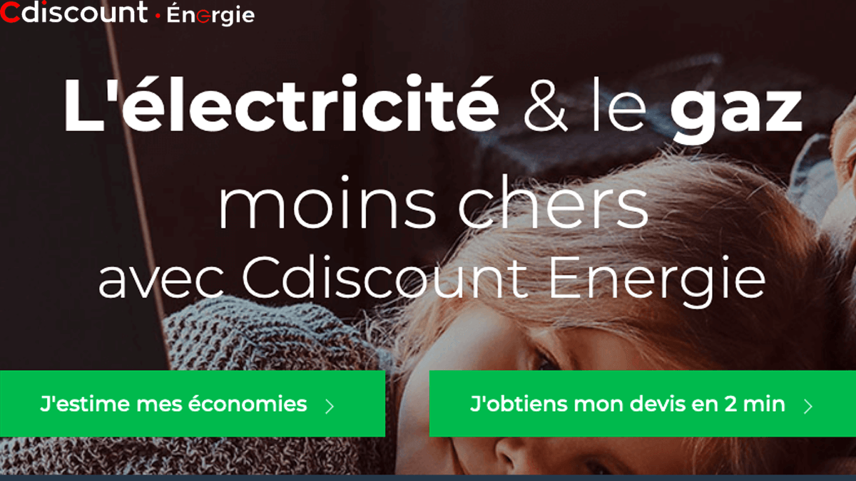 L'offre duale de Cdiscount Energie, un contrat pas cher et sans engagement