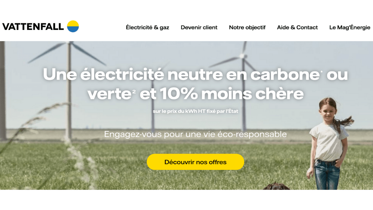 Contrat d'électricité verte de Vattenfall