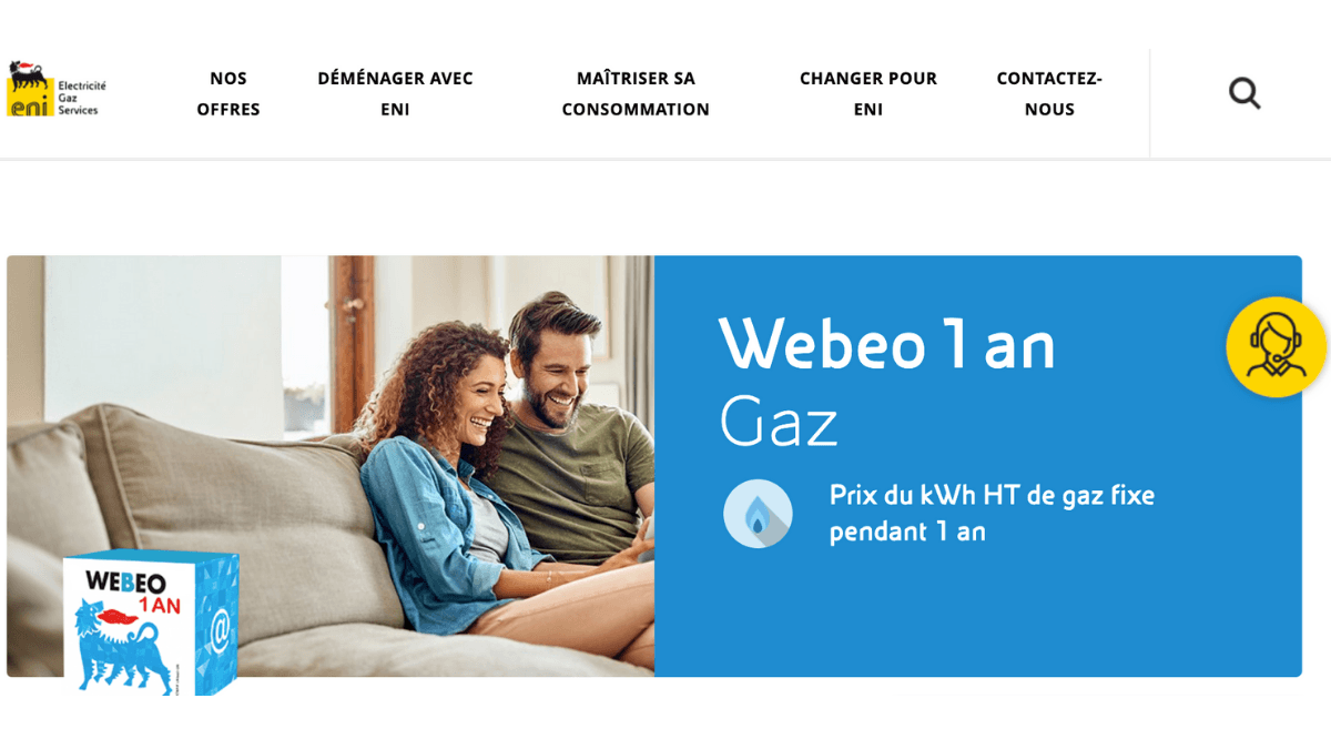Eni fournisseur de gaz pas cher