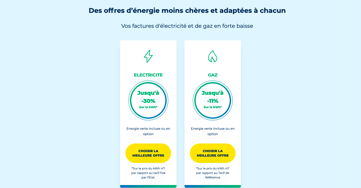 Contrats d'énergie dual Ohm Énergie