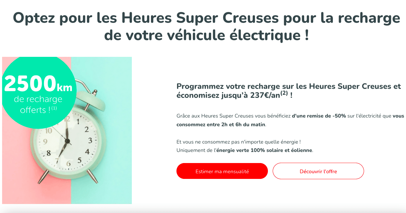 Contrat pour voitures électriques TotalEnergies