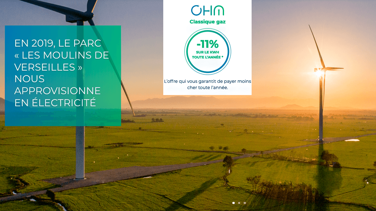 Ohm Energie et son offre de gaz à bas prix