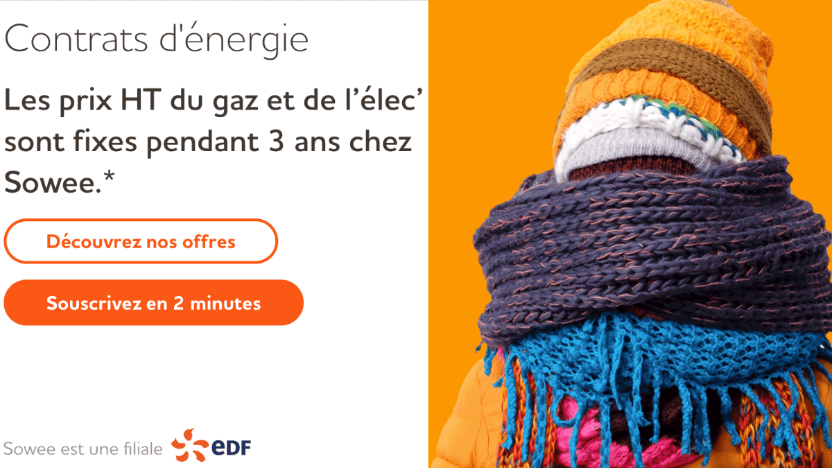 Sowee met en avant son contrat gaz