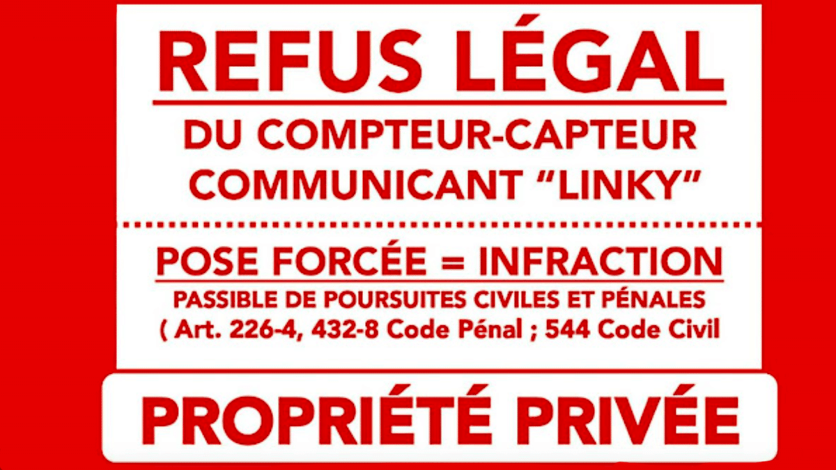 Certains citoyens refusent la pose du compteur Linky