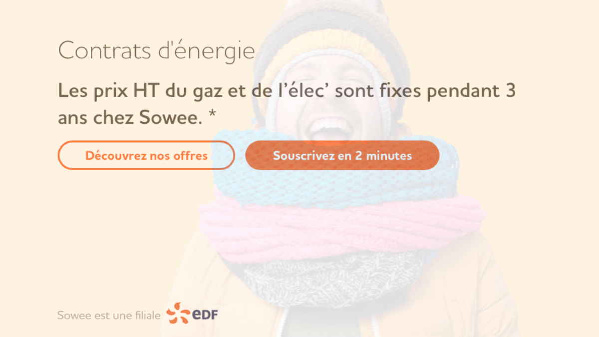 Sowee et son contrat gaz