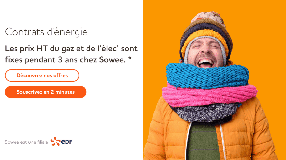 Sowee et son contrat gaz à prix fixe